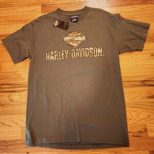 Harley Davidson Camo Short Sleeve T Shirt M